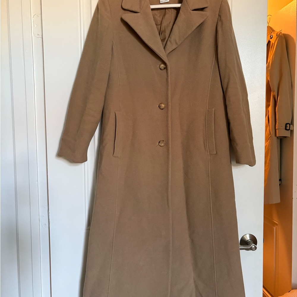 Worthington Cashmere Wool Blend Lined Coat 10